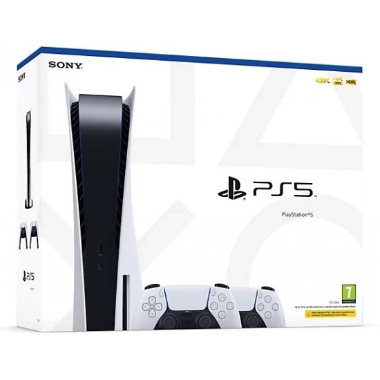 קונסולת משחק Sony PlayStation 5 825GB Bluray Edition שני בקרי Dual