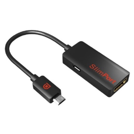 Изображение Кабель адаптер SLIM PORT от MICRO USB до HDMI женского разъема (подходит для LG NEXUS и других)