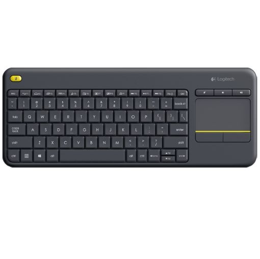 תמונה של ‏מקלדת ועכבר Logitech Wireless Touch Keyboard K400 Plus לוגיטק