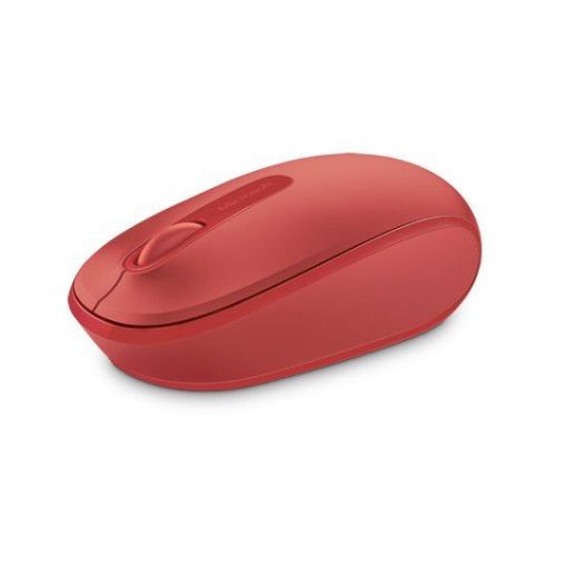 Изображение Беспроводная мышь Microsoft Wireless Mobile Mouse 1850 в красном цвете от Microsoft.