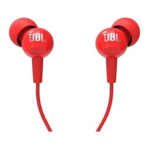 Изображение Наушники In-ear с микрофоном JBL C100SI - красные.