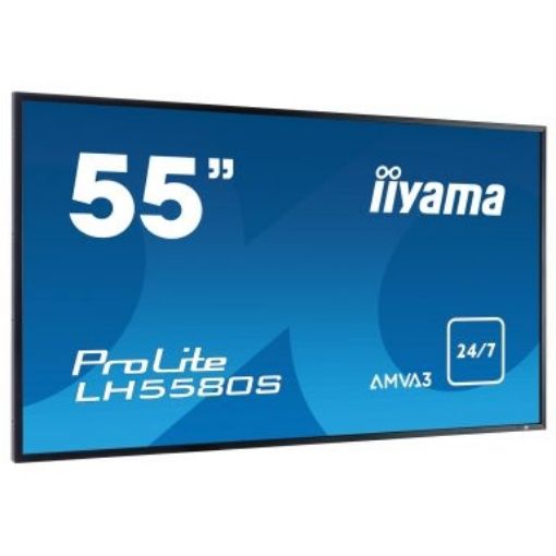 תמונה של IIYAMA Monitor 55" Large Format Display 24/7 Operation OPS/BNC/S-video LH5580S-B1