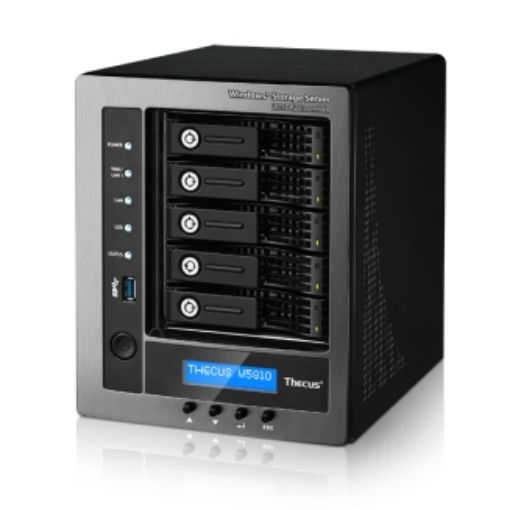 Изображение Сервер хранения Thecus W5810 черного цвета.