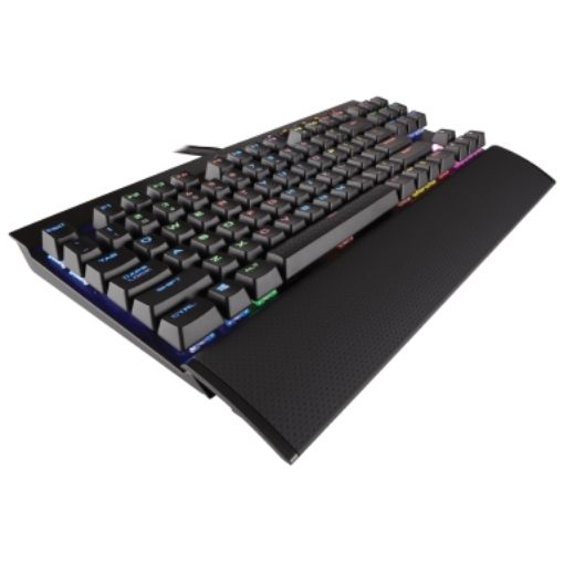 תמונה של מקלדת גיימינג מכנית Corsair K65 RGB RAPIDFIRE בצבע שחור