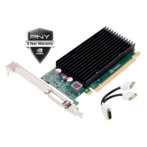 Изображение Видеокарта PNY Quadro NVS 300 512MB PCI-E X 16 черного цвета.