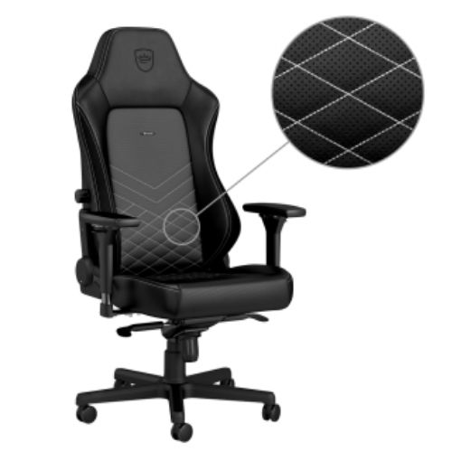 תמונה של Noblechairs HERO Gaming Chair Black/Platinum White NBL-HRO-PU-BPW