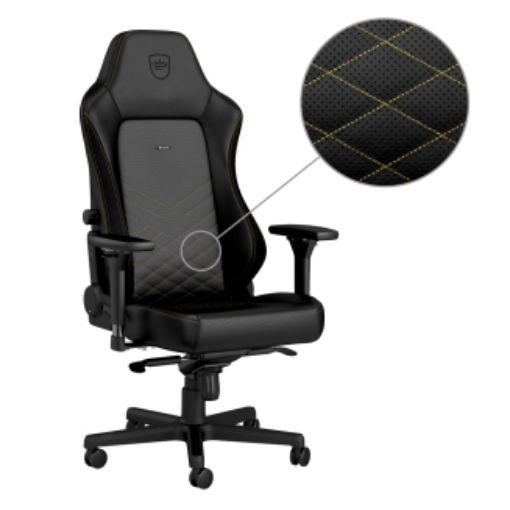 תמונה של Noblechairs HERO Gaming Chair Black/Gold NBL-HRO-PU-GOL