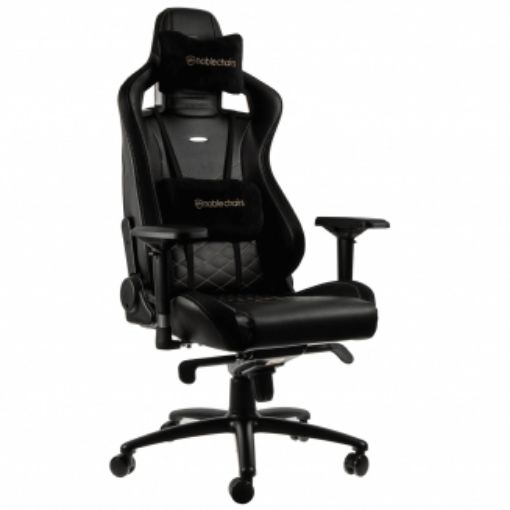 Изображение Noblechairs EPIC Gaming Chair Black/Gold NBL-PU-GOL-002
