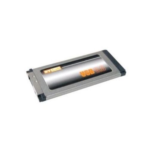 Picture of PCMCIA to Express Card C-390 adapter in black.