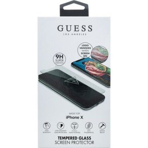 תמונה של מגן מסך CG MOBILE iPhone XS MAX GUESS זכוכית מחוסמת עם לוגו בלתי נראה GUTGMI65TR