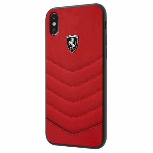 תמונה של CG MOBILE IPhone X/XS FERRARI HERITAGE QUILTED Leather Hard Case - Red FEHQUHCPXRE