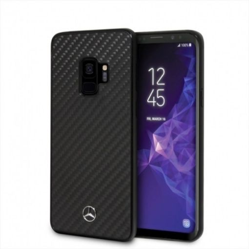 Picture of CG MOBILE Galaxy S9 MERCEDES Dynamic Line Hard Case Real Carbob Fiber - Black MEHCS9RCABK
