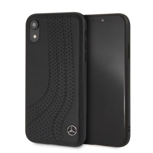 תמונה של CG MOBILE IPhone XR MERCEDES Genuine Leather Hard Case NEW BOW I - Brown MEHCI61PCSBR