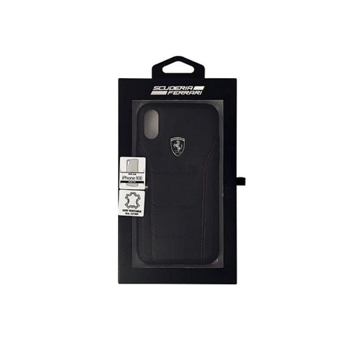 תמונה של CG MOBILE IPhone XR FERRARI HERITAGE 488 Genuine Leather Hard Case - Black FEH488HCI61BK