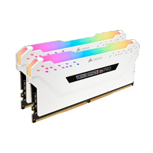 Picture of Corsair 2X8 16GB DDR4 3200MHz RGB PRO White CMW16GX4M2C3200C16W