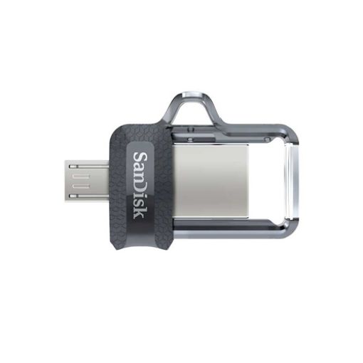 תמונה של זיכרון נייד SanDisk Ultra OTG Dual Drive m3.0 - דגם SDDD3-064G-G46 - נפח 64GB - צבע אפור