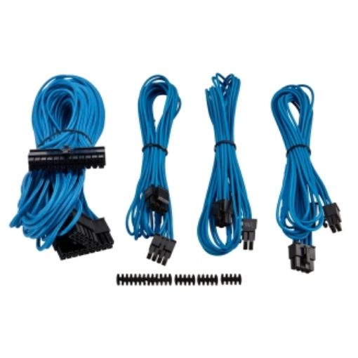 Изображение Corsair Premium Individually Sleeved PSU Cable Kit Starter Package Type 4 (Generation 3) - Blue CP-8920147
