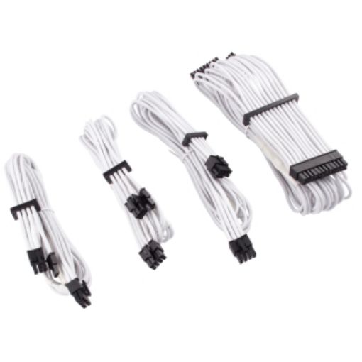 תמונה של Corsair Premium Individually Sleeved PSU Cables Starter Kit Type 4 Gen 4 – White CP-8920217