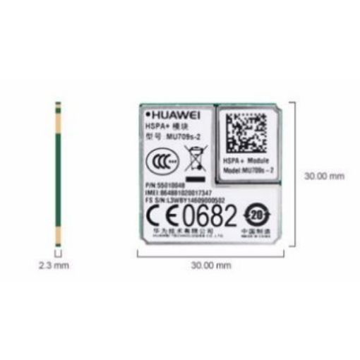 Изображение Модуль 3G Huawei Mini PCI-E MU709S черного цвета.