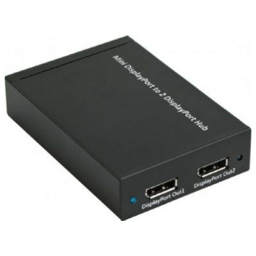 תמונה של מפצל Mini DP ל-2xDP 1.2A IPPON MDP-2DP בצבע שחור