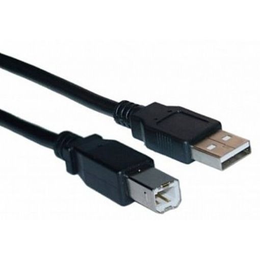 Picture of Gold Touch USB 2.0 A male to B male connection cable, 1.8 meters long - CH-USB2-1.8-AB or CH-USB2-18-AB printer cable.