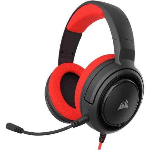 Picture of Corsair HS35 Stereo Gaming Headset - Red CA-9011198-NA