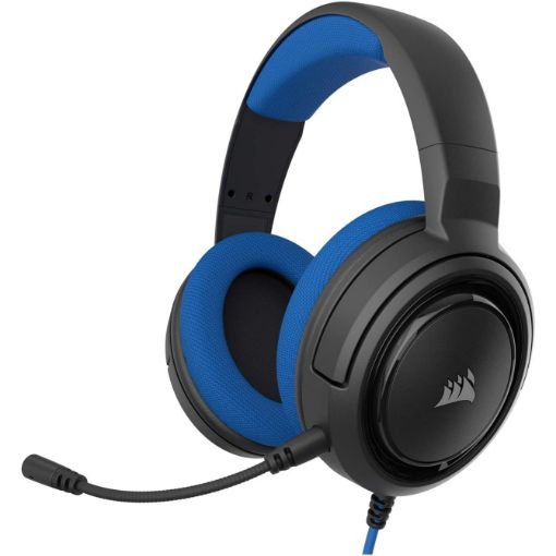 Изображение Наушники Corsair HS35 Stereo Gaming в синем цвете.