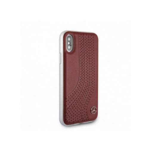 Picture of CG MOBILE Mercedes-Benz Official Brown Leather Hard Cover for iPhone X/XS - MEHCPXPCSBR