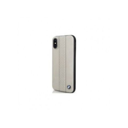 תמונה של CG MOBILE כיסוי מעור אמיתי לאייפון X/XS בצבע אפור-חום BMW רשמי BMHCPXPLCTA