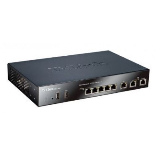 Изображение Брандмауэр D-LINK DFL-260E/A1N черного цвета.