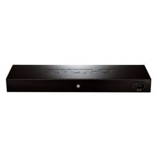Picture of D-LINK 24-Port Switch DES-1100-26 in metal color.