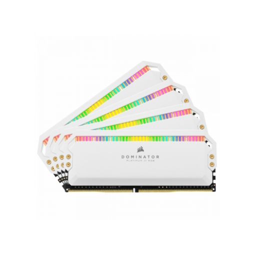 Изображение Corsair DDR 4 32G (8Gx4) 3600 Dominator Platinum RGB White CMT32GX4M4C3600C18W