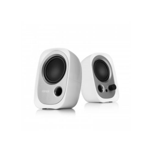 Изображение Колонки Edifier 2.0 R12U USB белого цвета.
