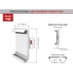 Picture of Barkan T50 Fixed Wall Mount for 7-12-Inch Tablet - White