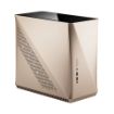 Picture of Fractal Design Era ITX Gold TG computer case ERA-ITX-CHP in black color.