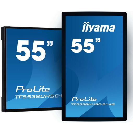 Picture of IIYAMA 55" ProLite 12pt Open Frame PCAP Touch 4K 8ms Monitor TF5538UHSC-B1AG