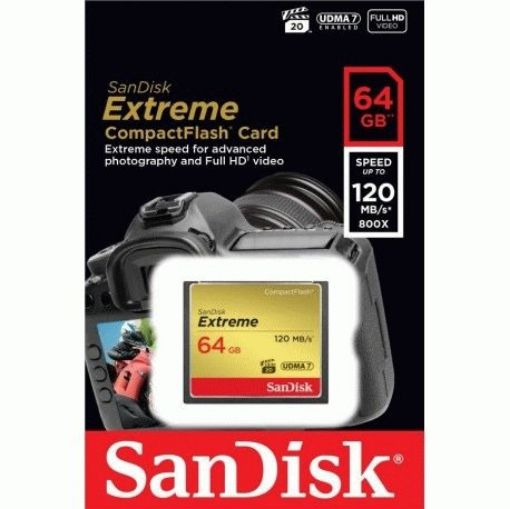 תמונה של Sandisk CompactFlash Memory Card 64GB SDCFXSB-064G-G46