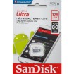 Изображение Карта памяти SanDisk Ultra microSDHC 128GB SDSQUNR-128G-GN6MN зеленого цвета.