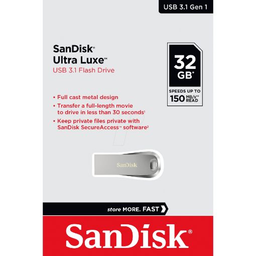תמונה של Sandisk Ultra Luxe 32GB SDCZ74-032G-G46