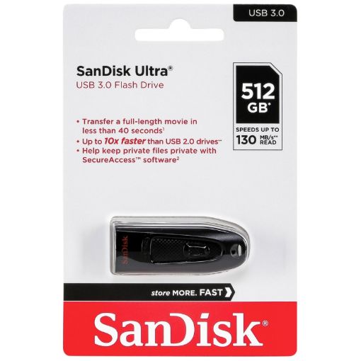 תמונה של Sandisk Ultra USB 3.0 512GB SDCZ48-512G-G46