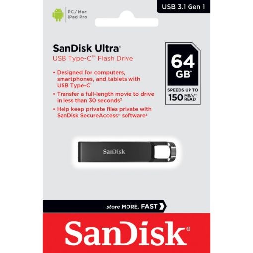 תמונה של Sandisk Ultra USB Type-C 64GB SDCZ460-064G-G46