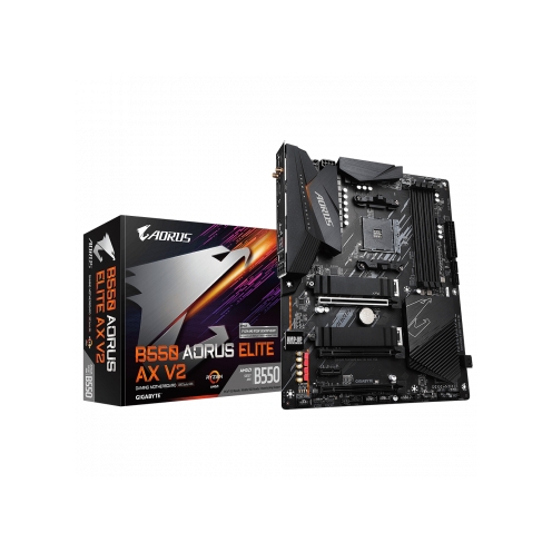 gigabyte b550 aorus elite ax v2 am4 atx motherboard