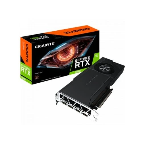 תמונה של כרטיס מסך Gigabyte RTX 3090 GV-N3090TURBO-24GD צבע שחור