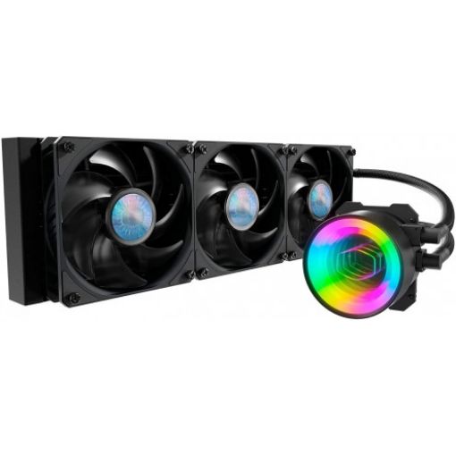 Изображение Кулер с жидким охлаждением Cooler Master ML360 Mirror TR4 Edition черного цвета.
