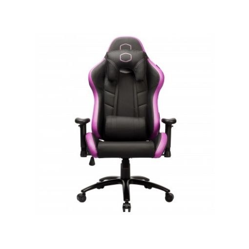 purple gaming chair with speakers