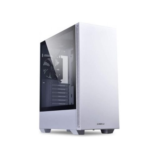 Picture of Lancool 205 computer case in white color.