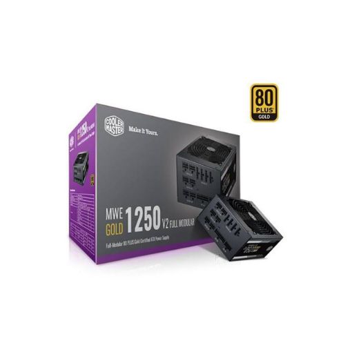 תמונה של מזין כוח Cooler Master 1250W MWE Gold Fully Modular צבע שחור
