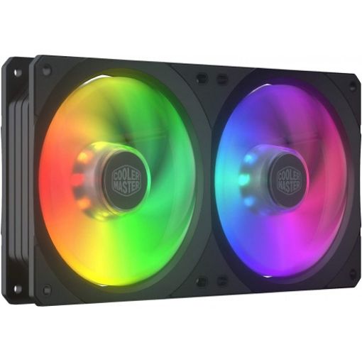 תמונה של מאוורר Cooler Master MasterFan SF240R ARGB 2 FAN בצבע שחור
