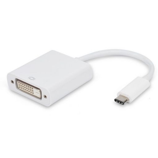 Изображение Адаптер USB C к DVI-порту женского типа, поддерживающий разрешение 4K@30HZ.