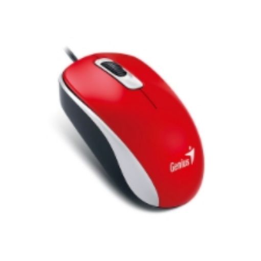 תמונה של ‏עכבר ‏חוטי Genius DX120 בצבע אדום